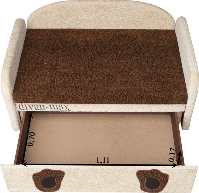 Детский диван Мишутка-3 ягуар buttercup