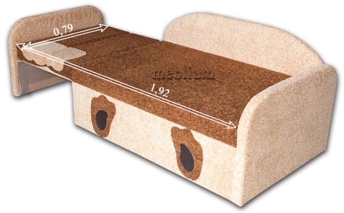 Детский диван МИШУТКА-14 Темно Серый