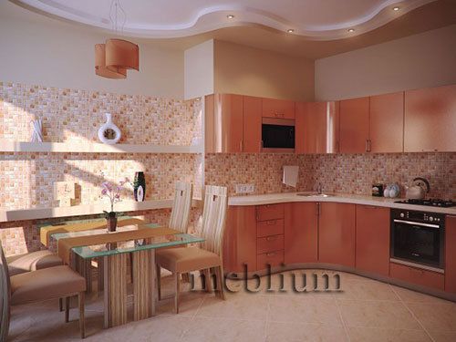 кухня meblium 17-72. Фасад пластик - от 5500 грн. за 1 м.п.