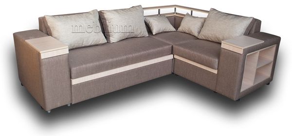 Meblium 128-10 "Г" с баром лугано браун