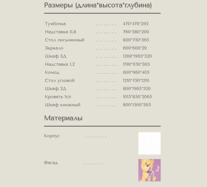 Дитяча кімната Мульті "Ведмедики"-83