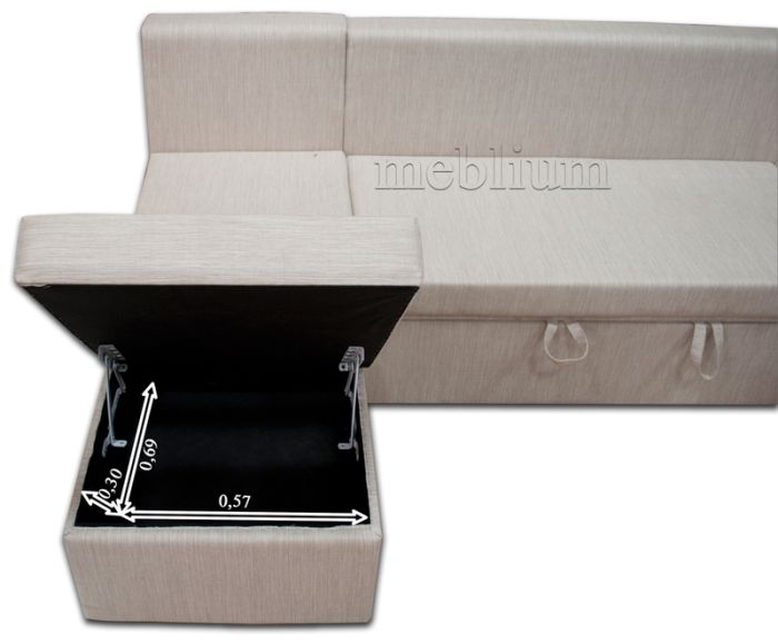 Уголовой диван Meblium 23-42 Лючия 624 подушки Лючия 072