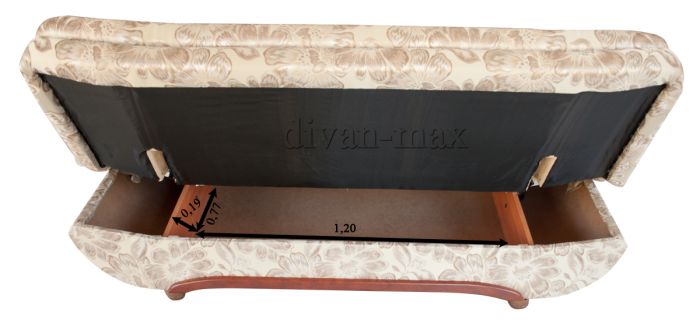 (СНЯТО С ПРОИЗВОДСТВА) Диван Элит-28 бланка беж (EximTextill)