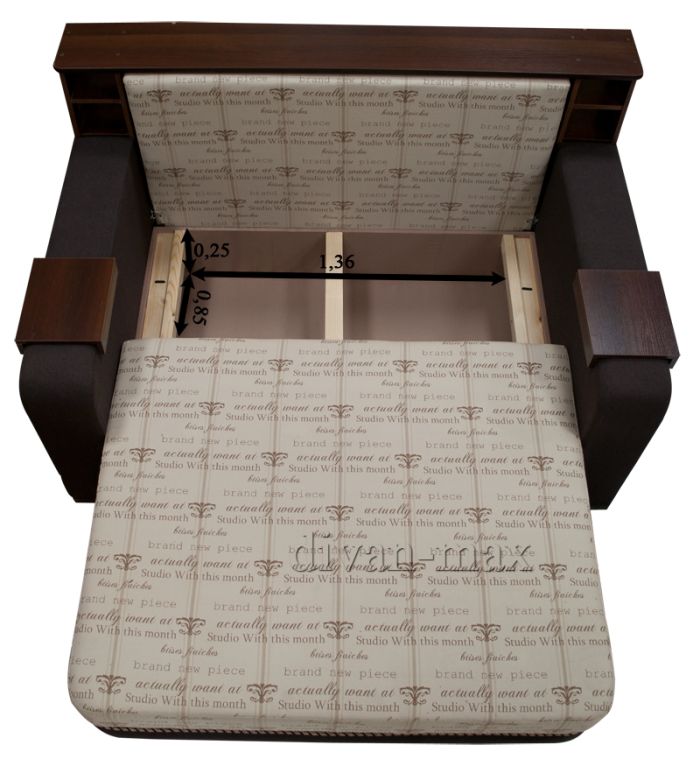 Диван-кровать Цезарь 140-19 Амазон 33В + Амазон 33А