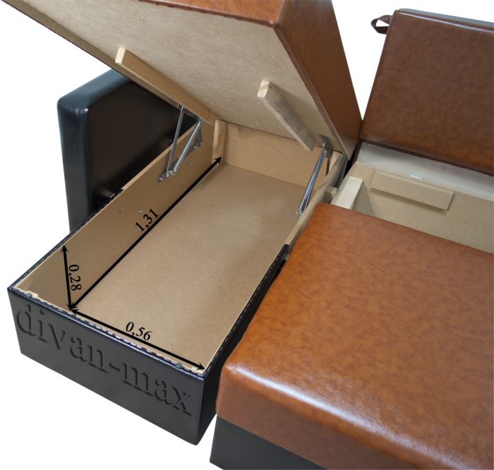 Угловой диван Палермо-4 Лео 3 + Кинг 320