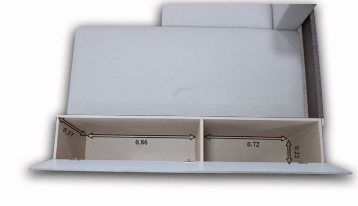 Диван угловой Оскар-44 Квадро комбин беж + Лима кофе 2500