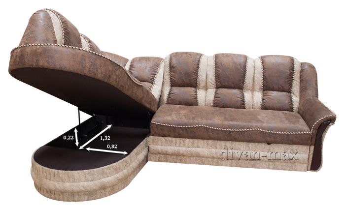 Угловой диван Барон 1А вариант А -6