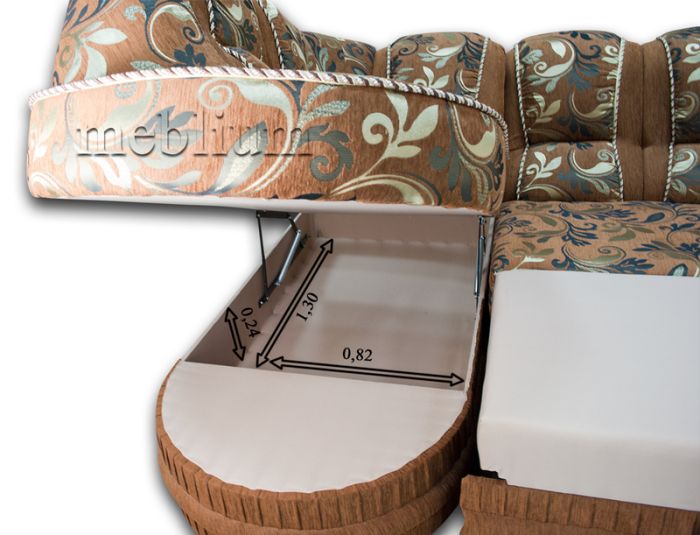 Угловой диван Барон 1А вариант Б-6