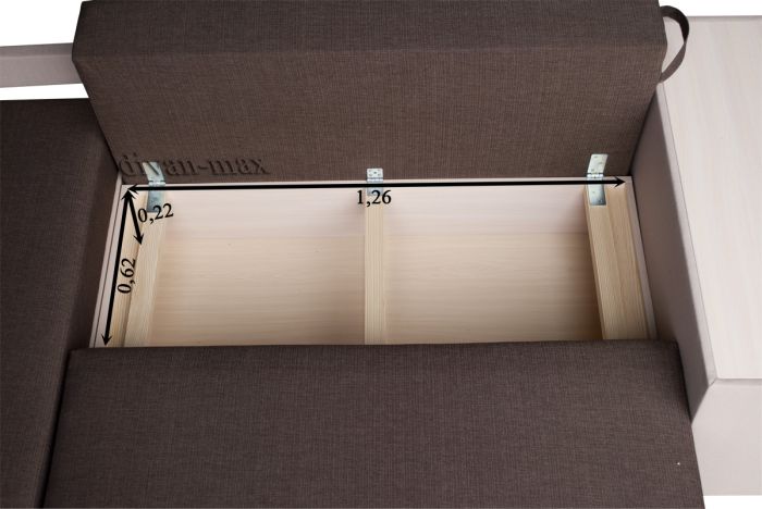 Угловой диван Денвер-8 кордрой 202 + кордрой 464 + кордрой 465