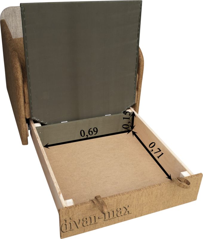 Детский диван Медведик-15 нобук 226 + нобук 125