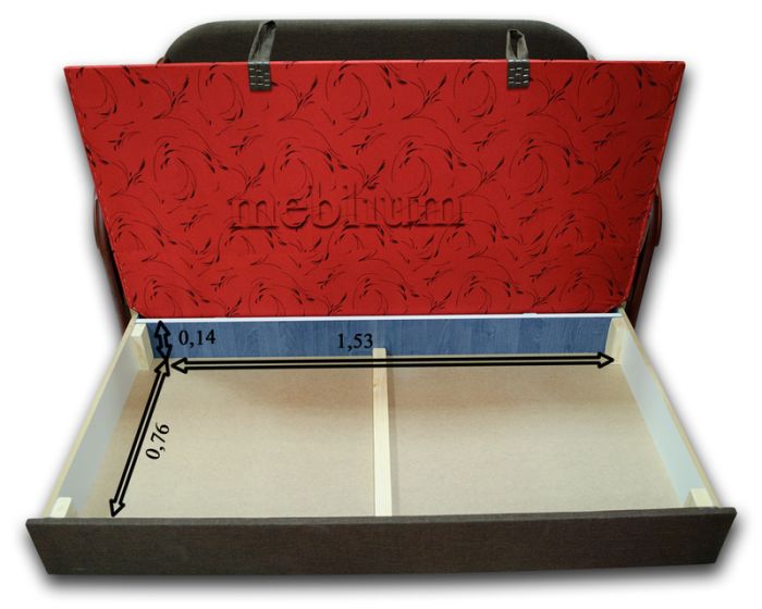 Диван Meblium 226-1 Бланка Страйп Смоук