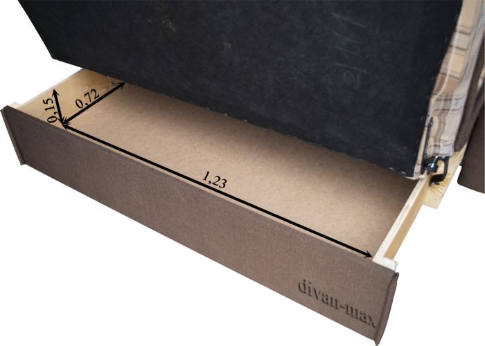 Диван Эш 135-12 Гига беж + Гига комб браун