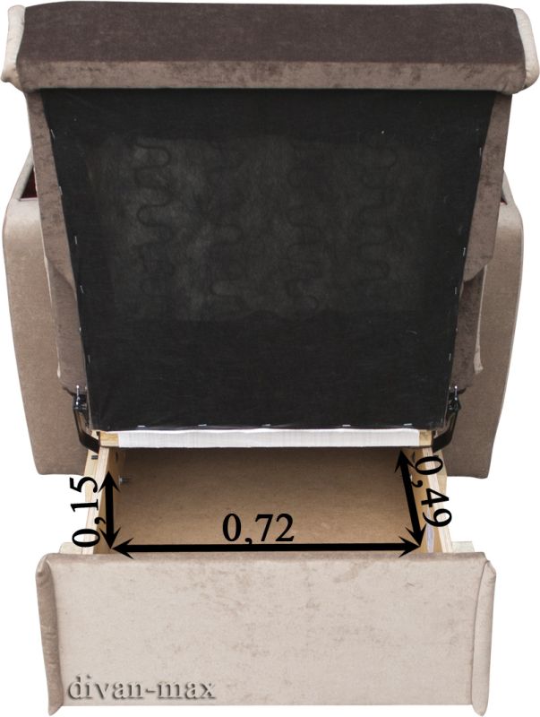 Кресло Эш-12 Гига браун + Гига комб. беж