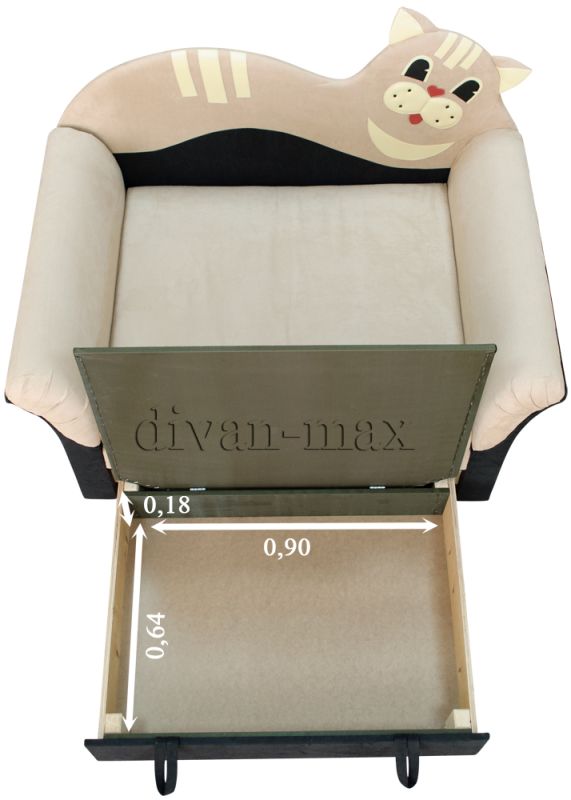 Детский диван Коте 2 быльца -3