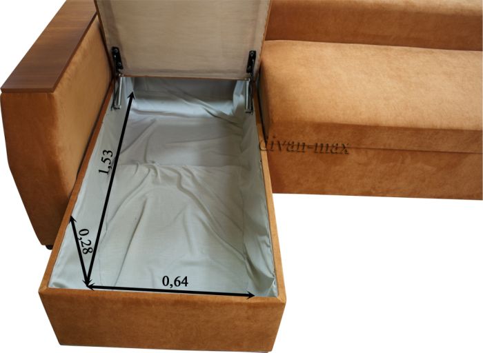 Угловой диван Лос-Анжелес-16 Лугано Крем + Саванна Каро 21