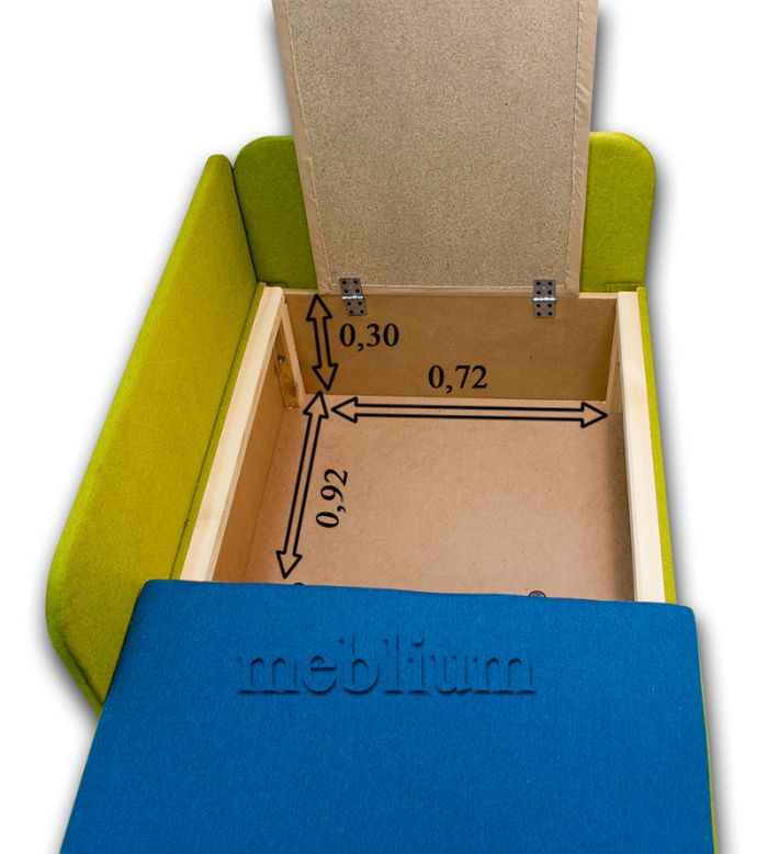 Диван Малыш-28 Коса Коричневая