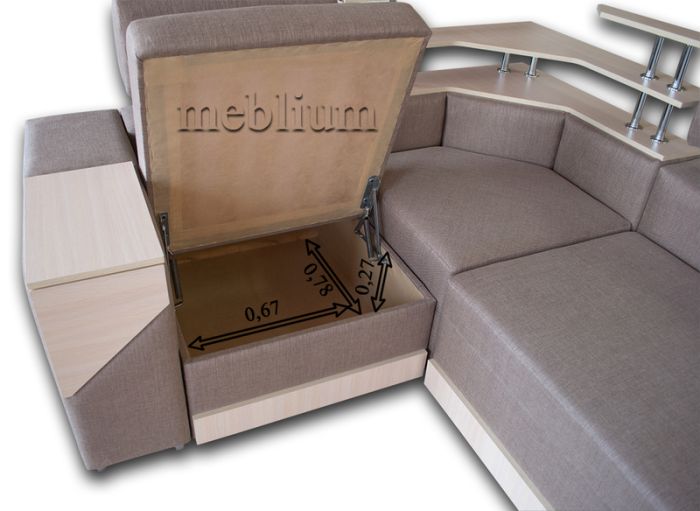 Угловой диван Meblium 126-10 "Г" Лугано Беж