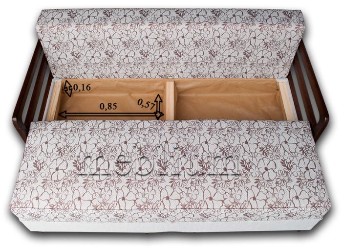 Диван Meblium 91-10 Полоса+Бордо