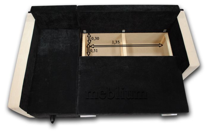 Уголовой диван Meblium 17-42 "Г" Кордрой 336 + Кордрой 379