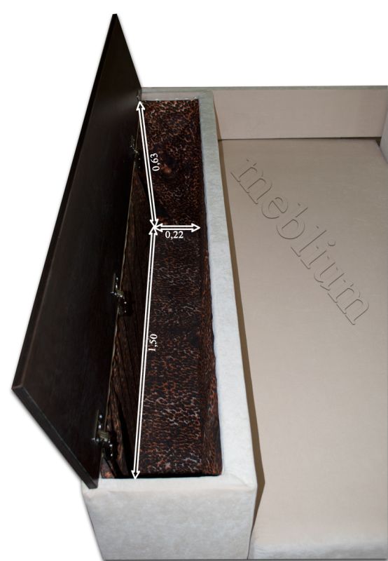 Уголовой диван Meblium 6-42 ТС 662 + Делайт 02