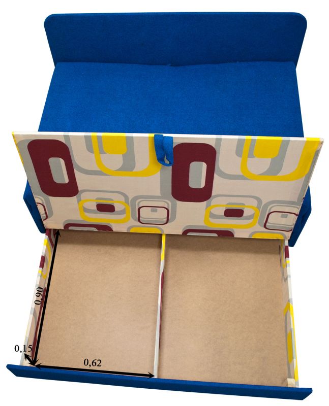 Диван Омега 140-14 Карамель 02 + Саванна Флок 02