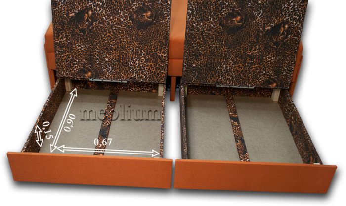 Диван Омега 160-41 Муза Голд