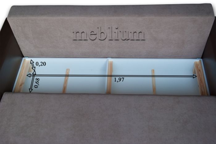 Софа Meblium 36-15 Нитекс Шаги Линен + Нитекс Шаги Графит