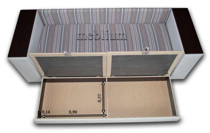 Софа Стиль с тумбами-45 Хлое Браун