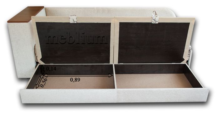 Софа Стиль-45 с тумбой Малибу Голд