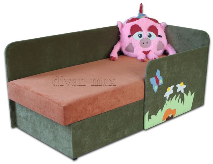 Детский диван Смешарик Нюша-14 кордрой 229 + кордрой 344