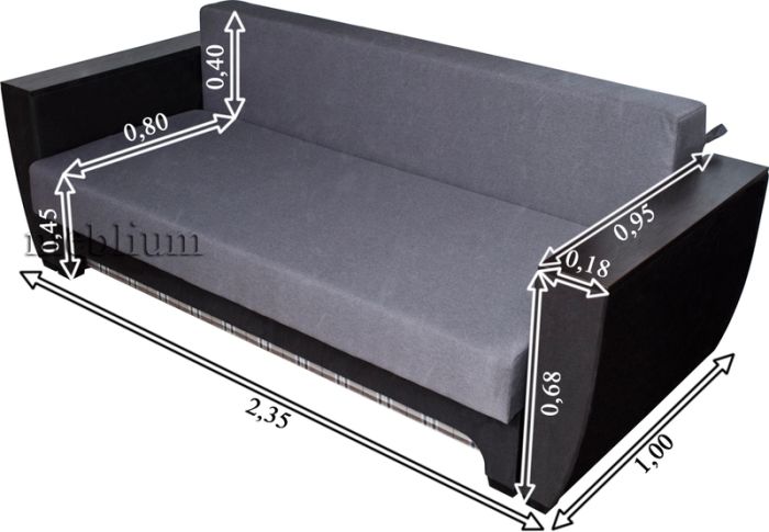 Диван ОКЛЕНД-13 Саванна Грей 09