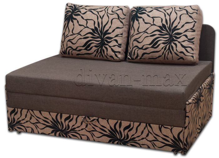 Диван Омега 140-14 Саванна браун 08 + саванна голд браун 05 флок