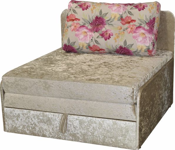 ПРОДАНО (можно под заказ) Диван Омега 1,00-42 комэт розовый, подушки бязь цветы