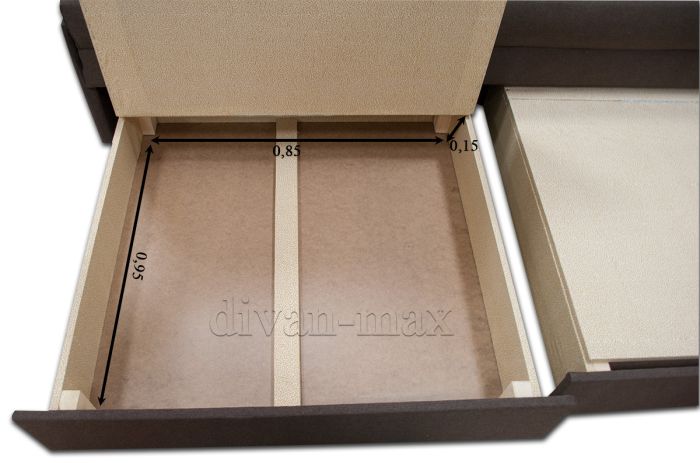 Диван Омега 200-14 Румба Грей + Румба Ивори