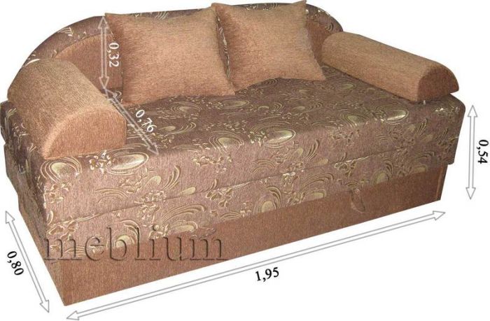 Диван Meblium 140-1 рео 809 + рео 001