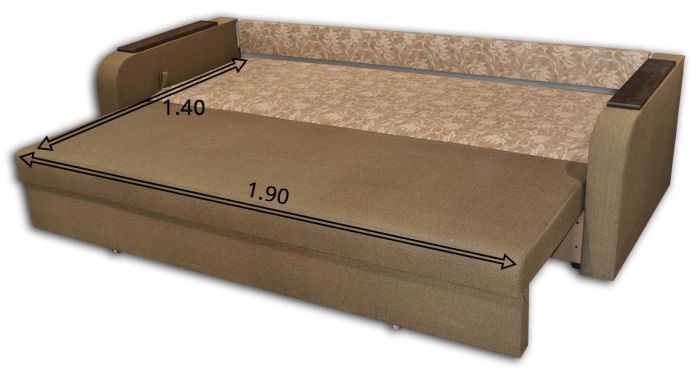 Диван Серж Эко -7 Гига комбин грин, подушки - цветы беж