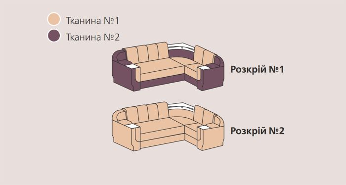Угловой диван Прадо со столиком - 106