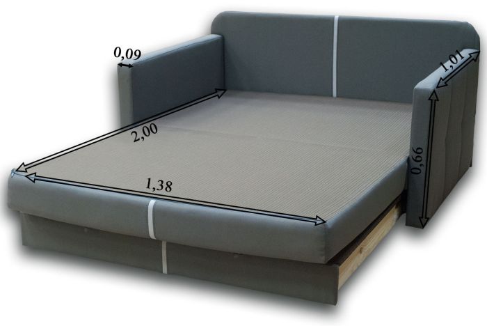 Софа Прадо-87 Серый