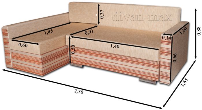 Угловой диван Марта 160-7 Гига комбин грин + Филиппо