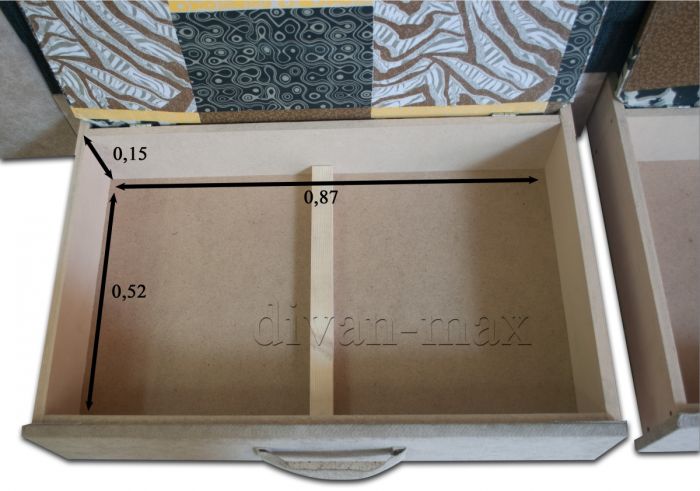 Софа Дарья-7 Cortina black + ТС 661