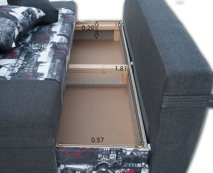 Диван Рима ЭКО -84 Париж + Шоколад-84