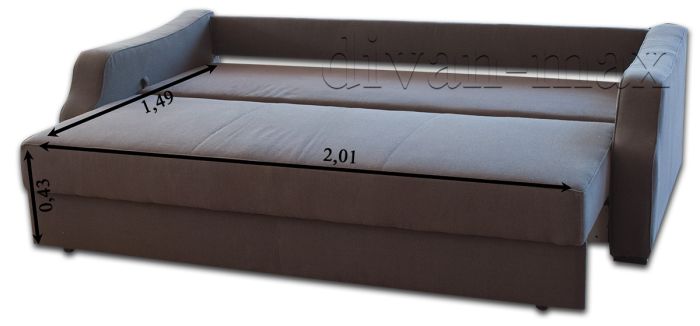 Диван Роберт-25 Идея 19 грей + Идея 03 крем