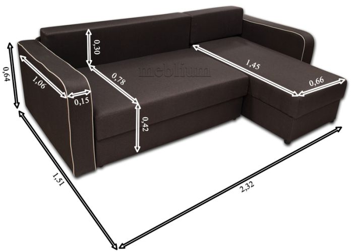 Угловой диван Ролан-61 Бонус 10 шоколад+Бонус 01 крем