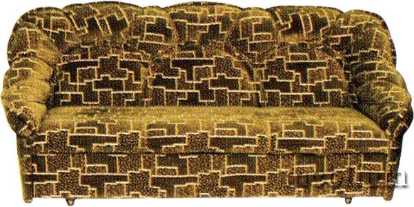 Угловой диван Оксфорд-7 КОРДРОЙ 379 + ВЕЛЮР БЕЖ