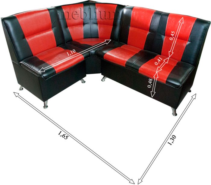 Meblium 65-3 кожзам корич + беж