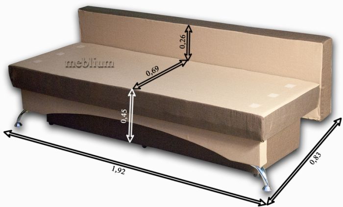 Софа Meblium 3-42 Лючия 624+Лючия 550