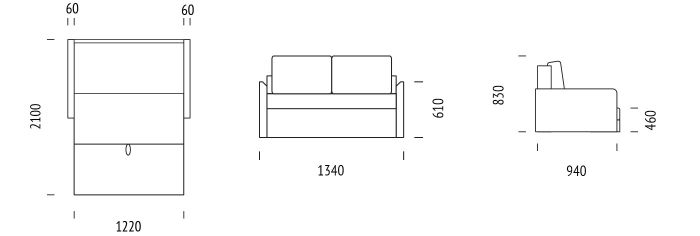 Диван Сафари мини 120 -16