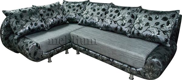 Диван угловой Сицилия Ренесанс С-32 + Лорианс блек Брокс