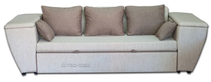Диван Цезарь-7 лугано беж + лугано браун