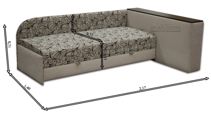 Софа Стиль-45 с большой тумбой